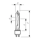 Philips metal halide lamp MST CosmoWh CPO-TW XTRA T19 PGZ12 44,5W 4900lm 2800K dimmable