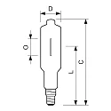 Philips Philips Halogen-Metalldampf-Lampe HPI-T/380V Pro, 9.1A, E40, 2000W 3800K