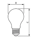Philips LED Lampe CorePro LEDbulb SSW, A60, E27, 7,5W, 2700K, matt