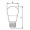Philips LED lamp CorePro LEDLuster P48 E27 7W 806lm 2700K CRI 80 