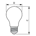 Philips LED Lampe CorePro LEDbulb, A60, E27, 4,3W, 2700K, klar