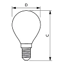 Philips LED Lampe CorePro LEDLuster, P45, E14, 4,3W, klar