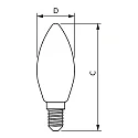Philips LED Lampe CorePro LEDcandle, B35, E14, 6,5W, 2700K, klar