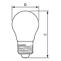 Philips LED Lampe CorePro LEDLuster, P45, E27, 6,5W, klar