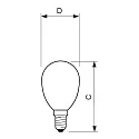 Philips LED Lampe CorePro LEDLuster, P45, E14, 2W, klar
