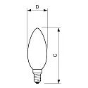 Philips LED Lampe CorePro LEDcandle, B35, E14, 2W, 2700K, klar
