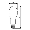 Philips LED Retrofit-Leuchtmittel MASTER LED HPL, IP65, E40, 33.5W 4000K 6000lm 300°, schaltbar, matt