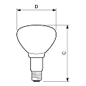 Philips reflector lamp IR250RH BR125 BR125 E27 dimmable