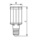 Philips LED lamp TrueForce LED HPL E40 42W 5700lm 3000K 360° CRI 80 