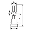 Philips Metallhalogen Entladungslampe MSR GOLD MiniFastFit 1CT/4, 1000W, 6100K, 93000lm