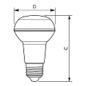 Philips LED reflector lamp CorePro LEDSpot R63 FR DIM, E27, 4.5W 2700K 410lm 620cd 36°