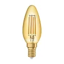 LED Filamentlampe ESSENCE AMBIENTE LUX Kerzenform, C35, E14, 4W, 2400K, 410lm, gold