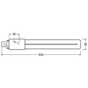 RADIUM LED Kompaktlampe ESSENCE S11 - Retrofit für Ralux S, IP20, 230V AC, G23, 6.5W 4000K 720lm 120°, einseitig gesockelt, schaltbar