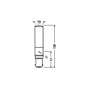 RADIUM LED linear lamp T18 TUBE T18 DIM/C B15d 9W 1055lm 2700K 320° CRI 80-89 