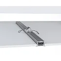 RADIUM Einbau-Aluminium-Profil für 1 LED Strip, Flügel-Profil SMALL, 200cm, weiß RAL9016