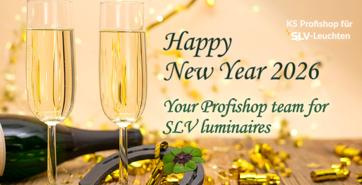 The team at the SLV professional lighting shop wishes you a happy and bright 2026.