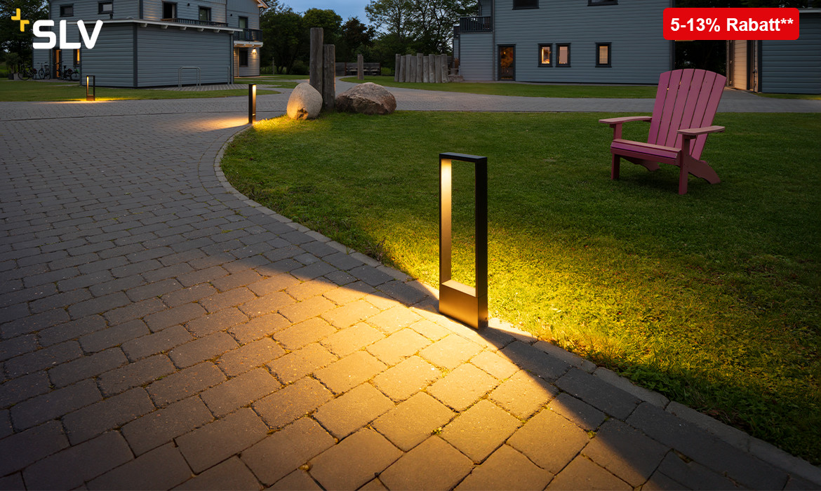 Outdoor-Neuheiten von SLV entdecken und Aktionspreise sichern