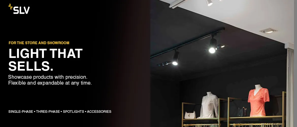 8% extra discount on SLV single-phase and three-phase track lighting, spotlights and luminaires .